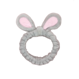 Fluffy Bunny Ears Hair Band (Grey)