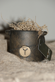 BRYNXZ POTJE MET DEKSEL/HOUDER -MAJESTIC BROWN