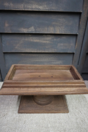 HOUTEN PLATEAU OP VOET