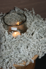 ASPARAGUS WREATH WHITE 28 CM
