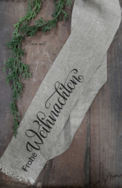 SHABBY LINNEN LINT - FROHE WEIHNACHTEN