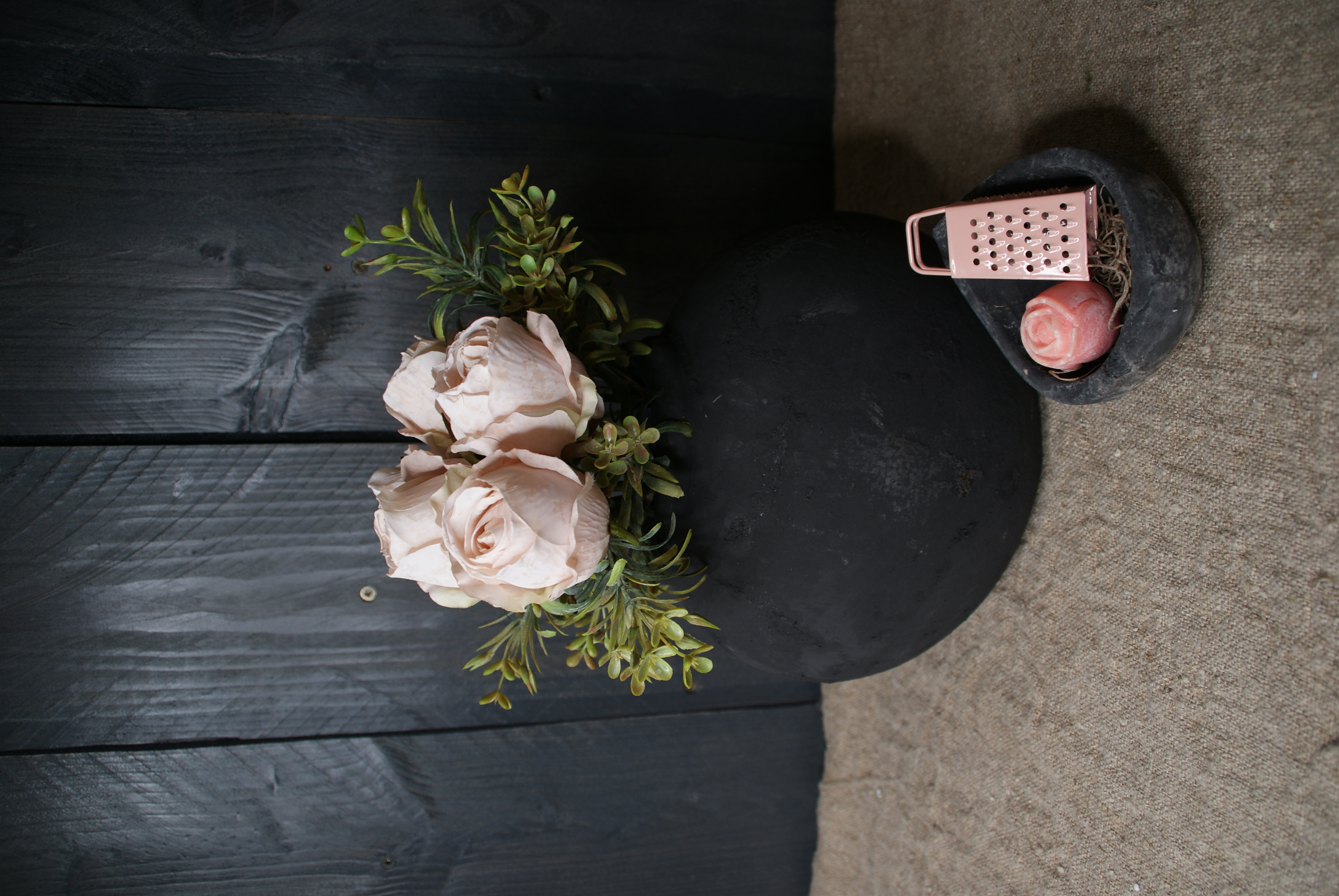 KUNST ROOSJES - OUD SOFT ROZE