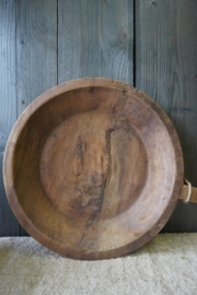 HOUTEN SCHAAL MET HANDGREEP