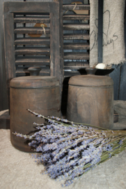 HOUTEN  POT MET DEKSEL