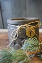 TEALIGHTHOLDERS MET STER MAJESTIC BROWN