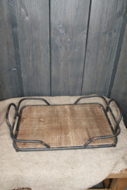 DIENBLAD MET ZWARTE HANDGREEP
