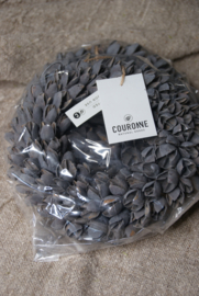 BAKULI WREATH THIN DARK GREY 20 CM