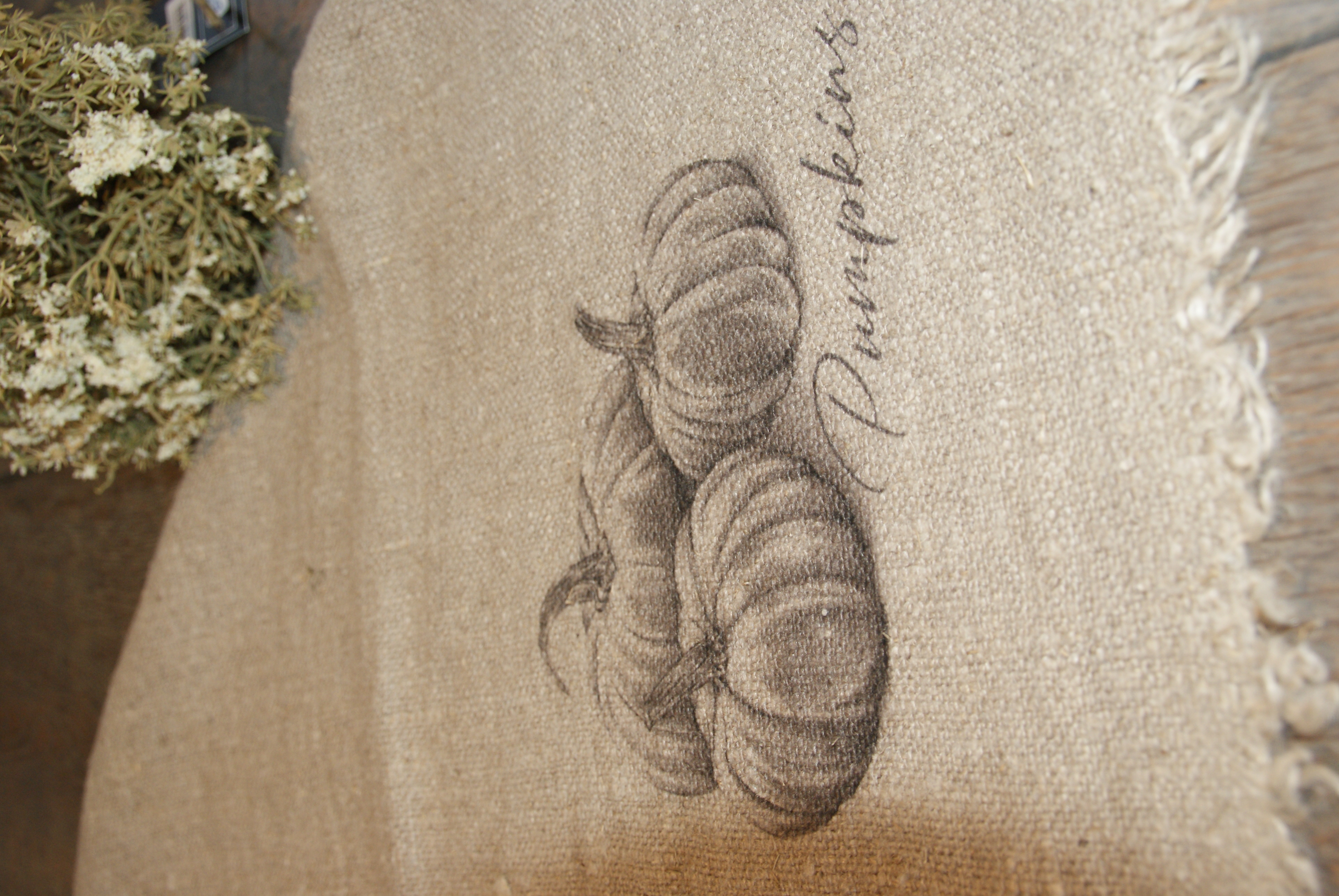SHABBY DOEK POMPOEN 30 X 45