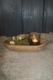 HOUTEN OVALE SCHAAL S