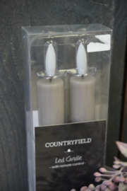 COUNTRYFIELD LED DINERKAARSEN KORT - GRIJS