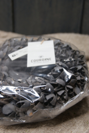 BAKULI WREATH THIN DARK GREY 20 CM