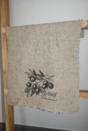 Shabby doek  olijf, 30 x 45