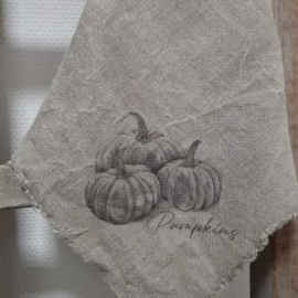 SHABBY DOEK - HERFST POMPOEN