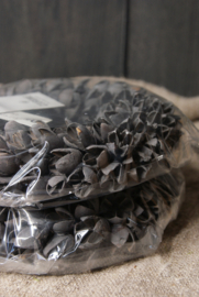 BAKULI WREATH THIN DARK GREY 20 CM