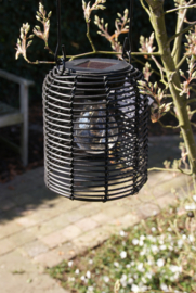 HANGLAMP SOLAR LED DARA ZWART