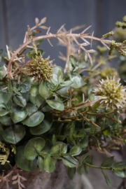 KUNSTBLOEM HALVE BOL GROEN - S
