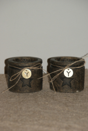 BRYNXZ TEALIGHT STAR WITH ROPE