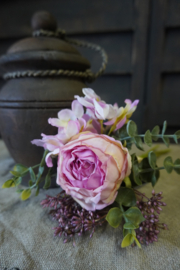 MINI BLOEMENBOEKETJE - DONKER ROZE