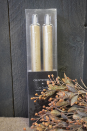 COUNTRYFIELD LED DINER KAARSEN - GOUD