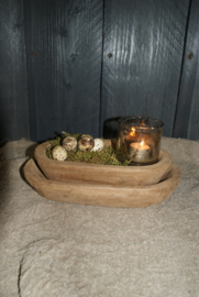 HOUTEN OVALE SCHAAL M