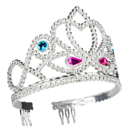 Tiara Diana zilver assorti