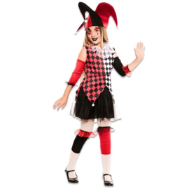 Harlekijn rood meisje