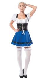 Dirndl Sylvia blauw
