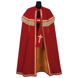 TV-sint mantel katoenfluweel Bram