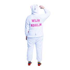 Wijn konijn onesie