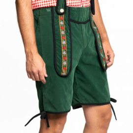 Lederhose Johann groen kort