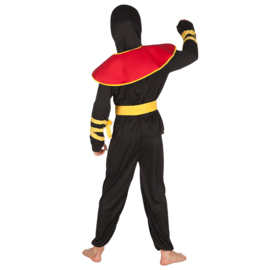 Ninja kostuum kind rood/zwart
