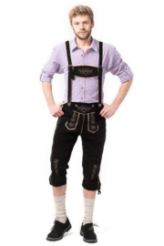 Lederhose Peter zwart lang