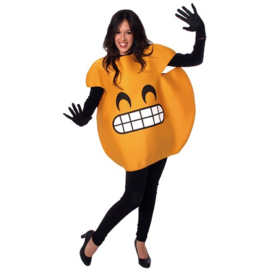 Lachende emoticon kostuum