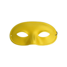 Oogmasker domino geel