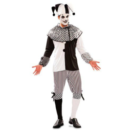 Harlekijn man zwart/wit