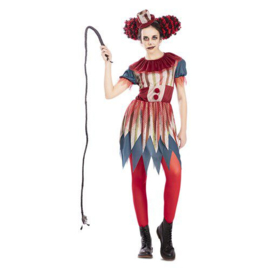 Vintage horrorclown vrouw