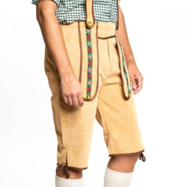 Lederhose Johann lichtbruin lang