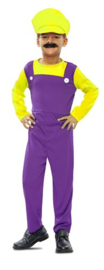 Wario loodgieter kostuum kind