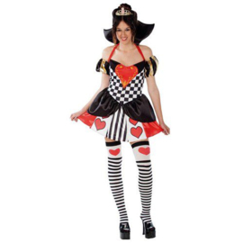 Queen of hearts kostuum volwassen