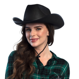 Cowboyhoed basic zwart