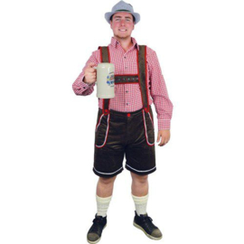 Tirolerbroek deluxe donkerbruin