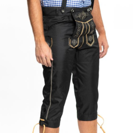 Lederhose Karl zwart lang