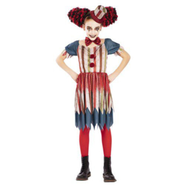 Vintage horrorclown meisje