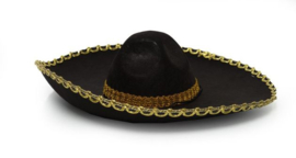 Sombrero zwart/goud
