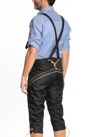 Lederhose Karl zwart lang