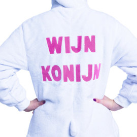 Wijn konijn onesie