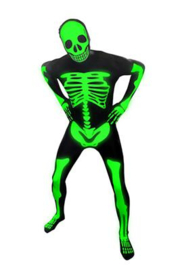 Skeleton morphsuit glow in the dark XXL