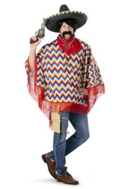 Mexicaanse poncho volwassen