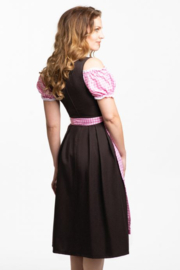 Dirndl Anne-Ruth lang roze/bruin