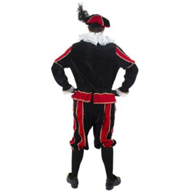 Pietenpak zwart rood volwassen